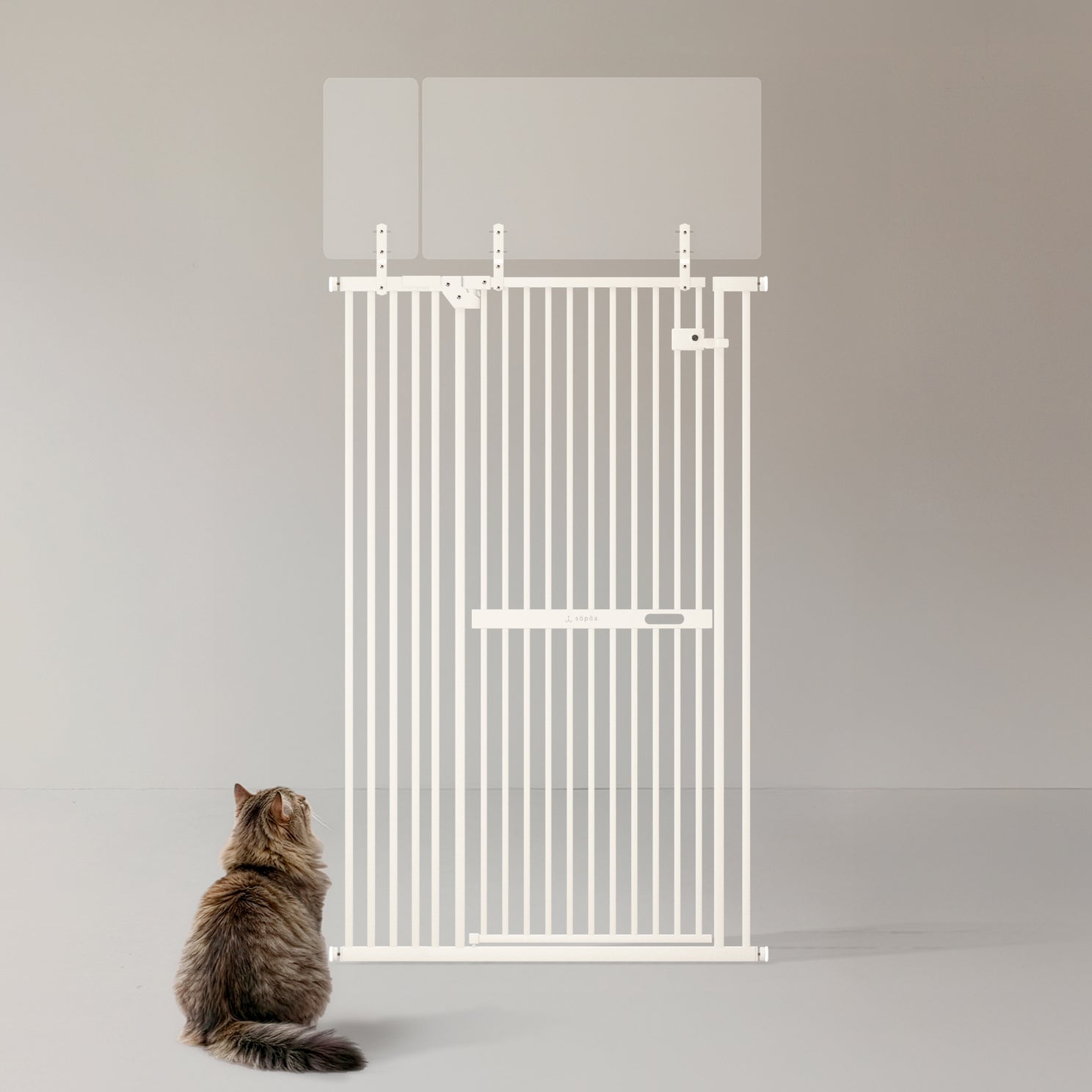 こ*ん様 CAT WALL söpöa ホワイト ペットドア こ*ん様 CAT WALL söpöa ホワイト ペットドア - メルカリ