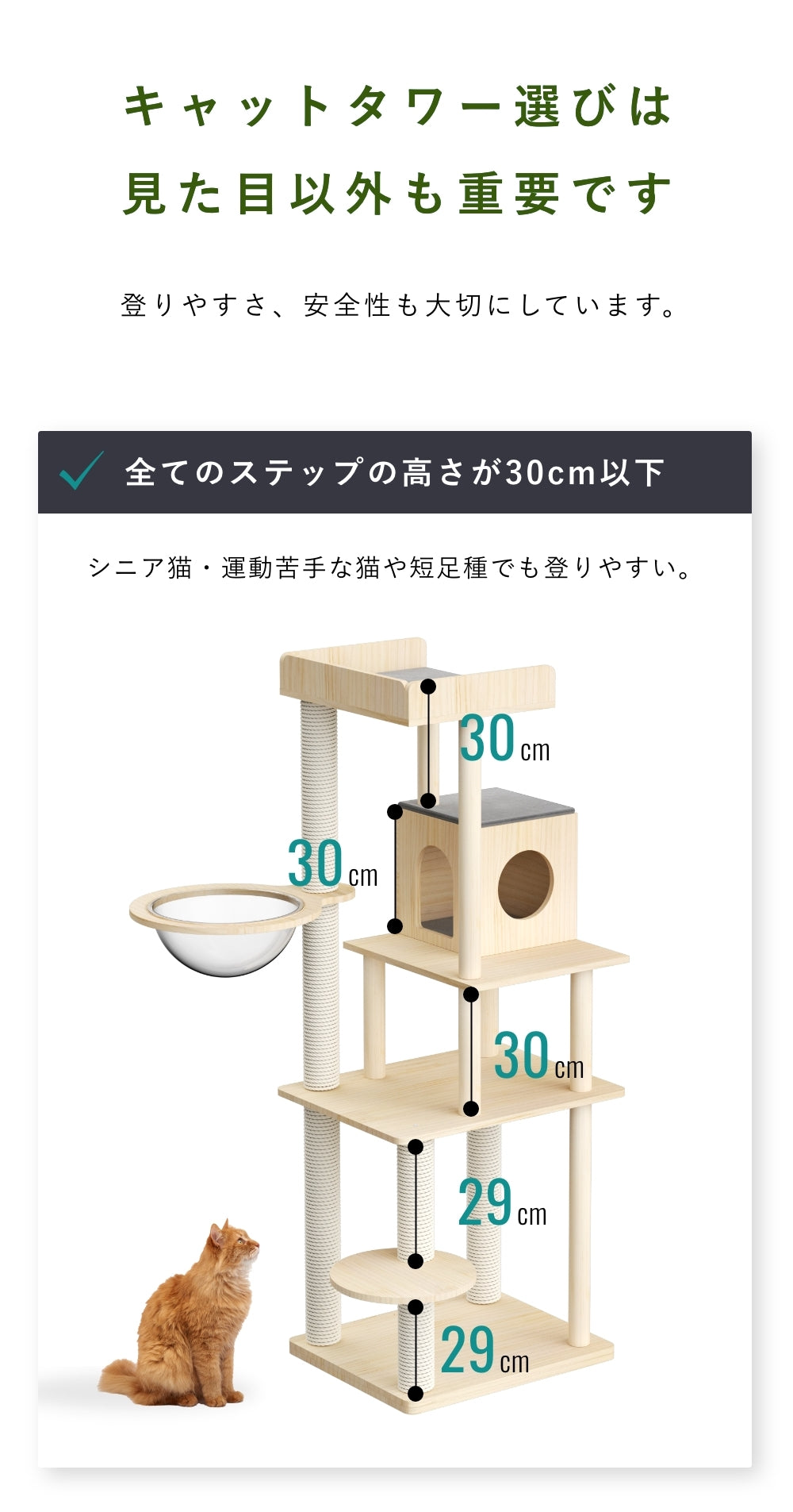 CAT TREE【Medium 165cm】